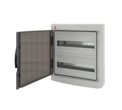 Щиток настенный с дверцей 36(2х18) модулей, IP65, серый  85636  DKC
