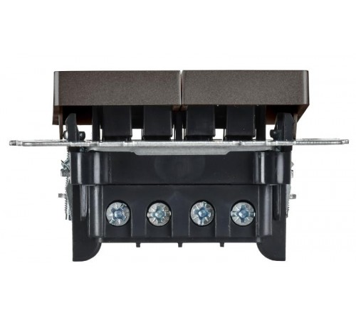 BRITE Выключатель 2-клавишный перекрестный 10А ВС10-2-3-БрТБ бронза  BR-V23-0-10-K45  IEK