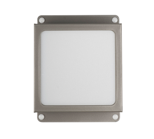 Светильник светодиодный для грильято PPL 089/G OPAL  9W 3000K GREY IP40 "Грильято" 100*100мм "Домино"  .5068988  Jazzway