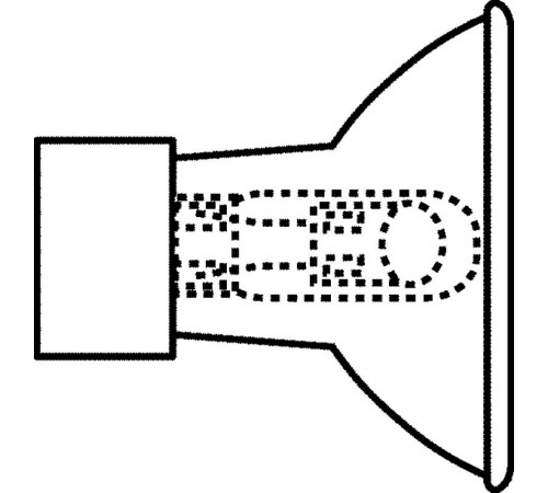 Лампа металлогалогенная с отражателем d95.8мм 150Вт нейтральная холодно-белая 4200К кварц HQI-R 150W/NDL 12X1  4008321691262  Osram