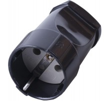 PST16-40-200 Розетка переносная 1-местная с/з, 250В,16А, черный  32854  STEKKER