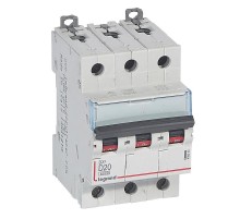 Выключатель автоматический трехполюсный DX3 6000 20А D 10кА  408090  Legrand