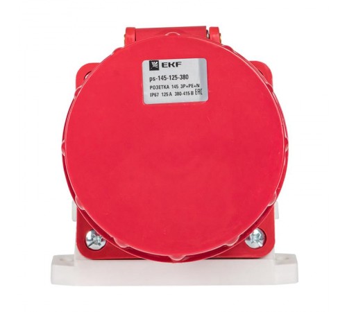 Розетка стационарная наружная 145 3Р+РЕ+N 125А 380В IP67 EKF PROxima  ps-145-125-380  EKF
