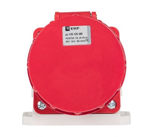 Розетка стационарная наружная 145 3Р+РЕ+N 125А 380В IP67 EKF PROxima  ps-145-125-380  EKF