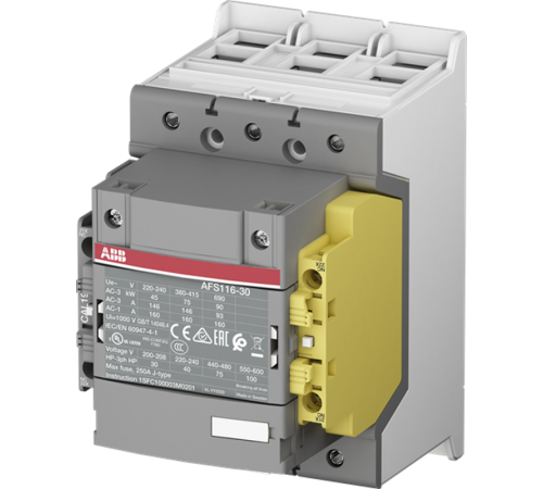 Контактор AFS116-30-12-13 для систем безопасности, с универсальной катушкой управления 100-250В AC/DC  1SFL427081R1312  ABB