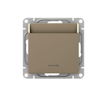 Механизм выключателя, карточный, с подсветкой, шампань Эпика  UP1-SWC-card EKF