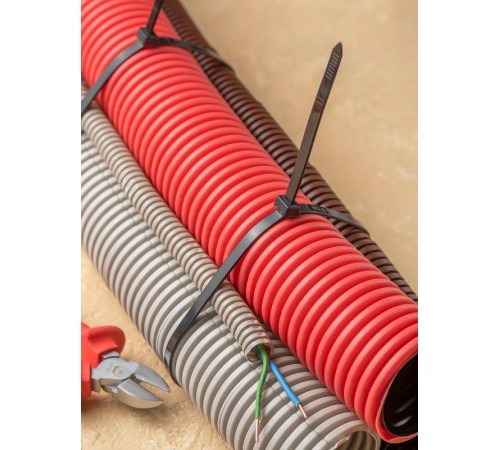 Хомут нейлоновый ЧЕРНЫЙ 7,2х500 (уп./100шт) EKF PROxima  plc-cb-7.2x500  EKF