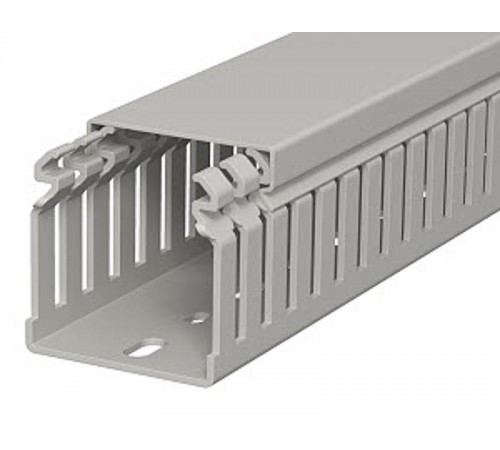Распределительный кабельный канал LKV 50x50x2000 мм (ПВХ,серый) (LKV 50050)  6178314  OBO Bettermann