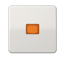 Клавиша с оранжевым окошком для выключателя с подсветкой; светло-серая CD590KOLG Jung