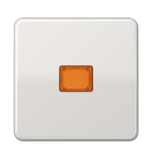 Клавиша с оранжевым окошком для выключателя с подсветкой; светло-серая CD590KOLG Jung