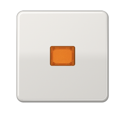 Клавиша с оранжевым окошком для выключателя с подсветкой; светло-серая CD590KOLG Jung