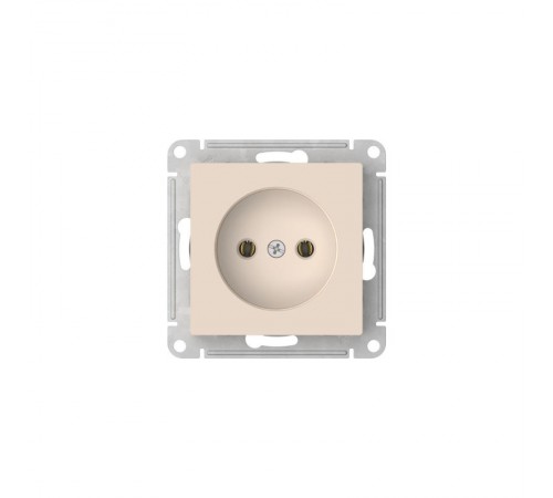 AtlasDesign Бежевый Розетка без заземления без шторок, 16А, механизм, быстрозажимные клеммы  ATN000241S  SE