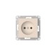 AtlasDesign Бежевый Розетка без заземления без шторок, 16А, механизм, быстрозажимные клеммы  ATN000241S  SE