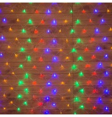 Гирлянда "Сеть" 1,8х1,5м, прозрачный ПВХ, 180 LED Мультиколор  215-139  NEON-NIGHT