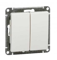 W59 Белый Выключатель 2-клавишный , 10АХ  VS510-252-1-86  SE