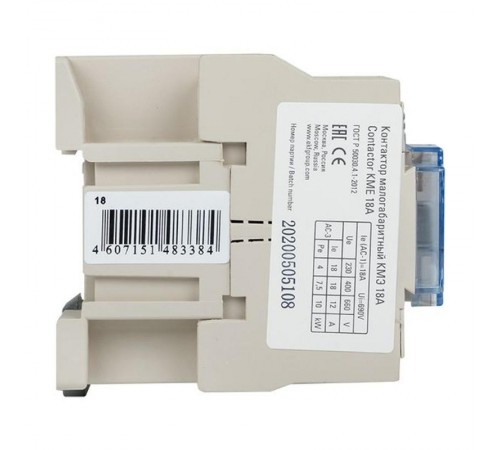 Контактор малогабаритный КМЭ 18А 220В 1NC EKF PROxima  ctr-s-18-220-nc  EKF