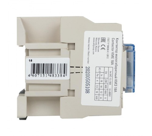 Контактор малогабаритный КМЭ 18А 220В 1NC EKF PROxima  ctr-s-18-220-nc  EKF