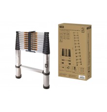 Лестница телескопическая алюминиевая ЛТ-11, 11 ступеней, h=3200 мм, "Алмаз"  SQ1028-0401  TDM