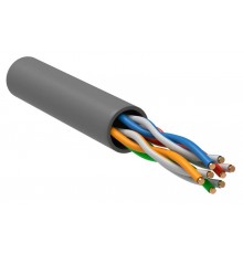ITK Витая пара U/UTP 5E 4х2х24AWG PVC серый (305м) РФ/Т  LC1-C5E04-111-T-R  ITK