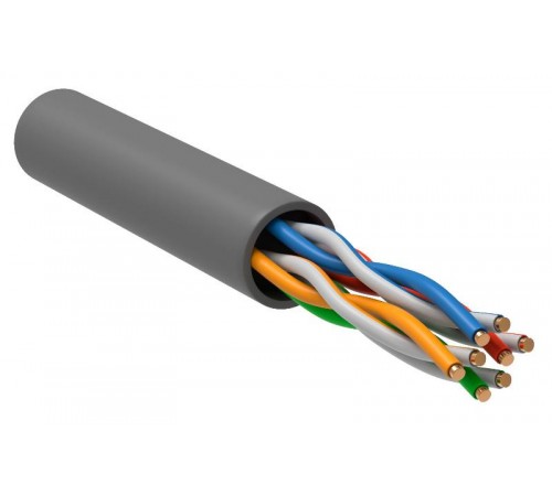 Витая пара U/UTP 5E 24AWG 4PR PVC 1м серый 100м РФ  BC1-C5E04-111-100-R-G  GENERICA