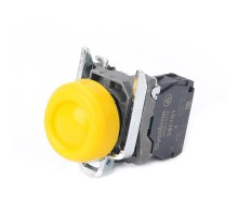 Кнопка SB4 в сборе модульная 22мм выступающая желтая с возвратом металл 1НО  SB4BP51  SE