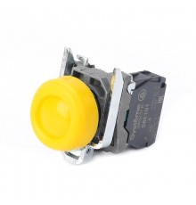 Кнопка SB4 в сборе модульная 22мм выступающая желтая с возвратом металл 1НО  SB4BP51  SE