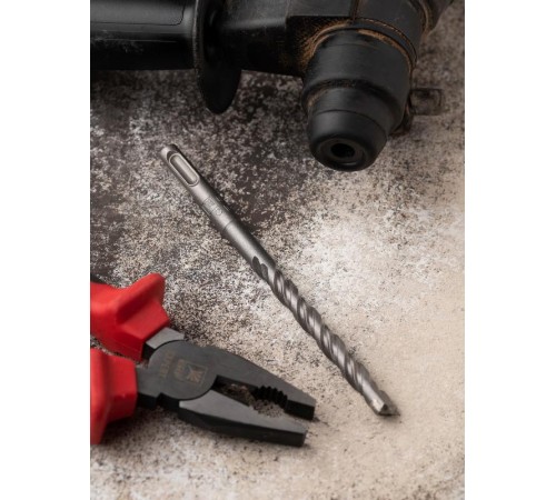 Бур по бетону SDS-plus 10х160 мм (2 резца) (4S спираль) EKF Master  db-10-160-2x4  EKF