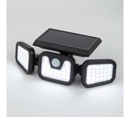 Фасадный светильник на солнечной батарее ERAFS012-05 с датчиком движения, 74 LED, 28,2*13*10,5 см  Б0057601  ЭРА