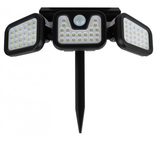 Фасадный светильник на солнечной батарее ERAFS012-05 с датчиком движения, 74 LED, 28,2*13*10,5 см  Б0057601  ЭРА