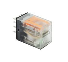 Одиночное реле, 4 перекидных контакта, 24 В DC, до 5 А  IR-24DC-4CO  DKC