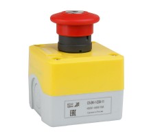 Пост кноп авар стоп OptiSignal D22 C5-BK-1-ESK-11 1НО+1НЗ с ключом XALK188E 338524 КЭАЗ