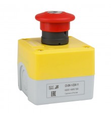 Пост кноп авар стоп OptiSignal D22 C5-BK-1-ESK-11 1НО+1НЗ с ключом XALK188E 338524 КЭАЗ
