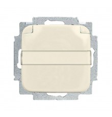 Розетка SCHUKO 16А 250В с крышкой, с полем для надписи, серия Busch-Duro 2000 SI, цвет слоновая кость  2018-0-0604   2CKA002018A0604  ABB