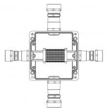 Взрывозащищенная клеммная коробка из полиэстера TBE-P-05-(12xCBC.2)-1xKA4MHK(A)-1xKA3MHK(B)-1xKA4MHK(C)-1xKA3MHK(D)1Ex e IIC Т5 Gb/ Ex tb IIIC T95°C D
