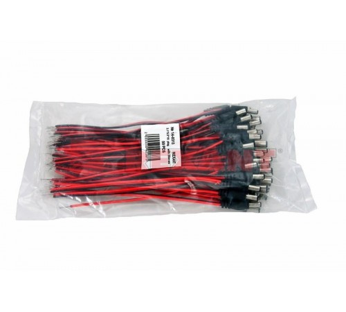 Разъем питания штекер 2.1х5.5x10 мм с проводом 20 см  14-0313  REXANT