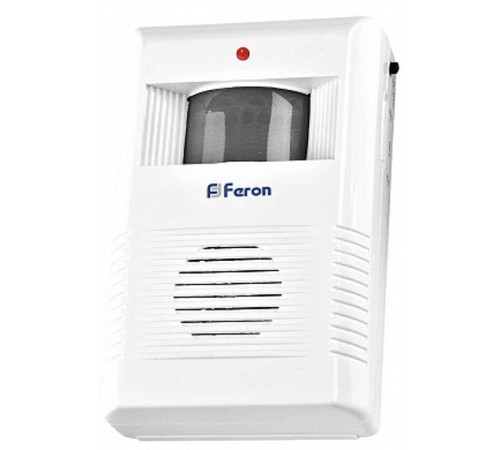 005-B звонок с датчиком движения 2 режима оповещения 3*1.5V/AA, громкоcть 85dB, белый,серый  23690  FERON