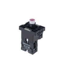 Основание с модулем подсветки, 1NC блок-контакт, красный, 220V AC/DC, пласт. MTB2-EW634  43331  ОВЕН