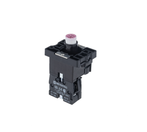 Основание с модулем подсветки, 1NC блок-контакт, красный, 24V AC/DC, пласт. MTB2-EW614  43321  ОВЕН