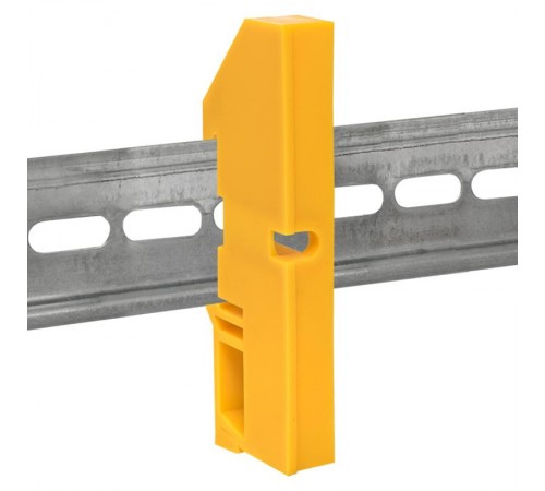 Изолятор на DIN-рейку желтый EKF PROxima  ak-1-4-y  EKF