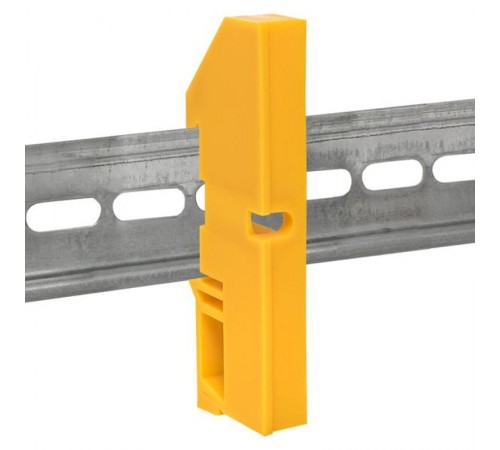 Изолятор на DIN-рейку желтый EKF PROxima  ak-1-4-y  EKF