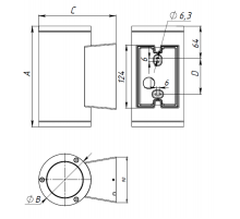 Светильник светодиодный ДБУ JIMMY LED 2х12W D30 827 WH  18Вт 2700К IP65 белый  1874000830  Световые Технологии