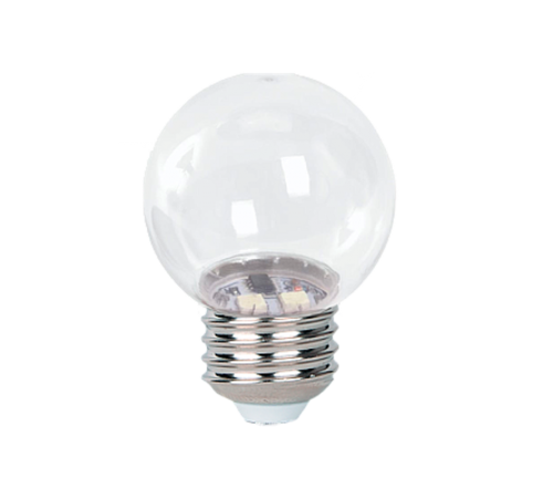 Лампа светодиодная PLED- ECO- G45 3w E27 2700K CLEAR   .5058279  Jazzway
