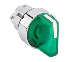 Исполнительный механизм переключателя ХB4 зеленый на 3 положения возвратный без фиксации, с подсветкой с короткой ручкой EKF PROxima    XB4BD3L-G   