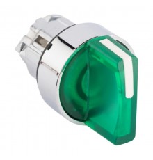 Исполнительный механизм переключателя ХB4 зеленый на 2 положения возвратный без фиксации, с подсветкой с короткой ручкой EKF PROxima    XB4BD2L-G   