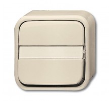 Переключатель 1-клавишный, с полем для надписи, для открытого монтажа, серия Busch-Duro 2000 AP, цвет сл. кость  1042-0-0993   2CKA001042A0993  ABB