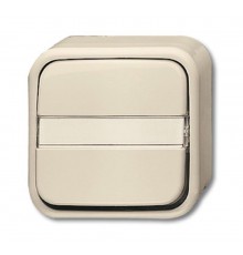 Переключатель 1-клавишный, с полем для надписи, для открытого монтажа, серия Busch-Duro 2000 AP, цвет сл. кость  1042-0-0993   2CKA001042A0993  ABB