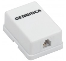 Розетка инф. настенная RJ12 кат. 3 UTP 1 порт  CS2-3C03U-12-G  GENERICA