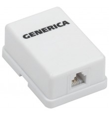 Розетка инф. настенная RJ12 кат. 3 UTP 1 порт  CS2-3C03U-12-G  GENERICA