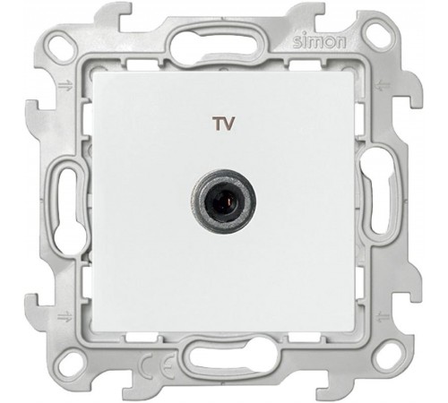 Simon 24 Белый ТВ розетка оконечная  2450476-030  Simon