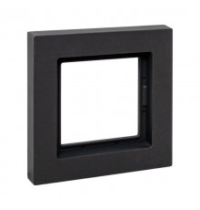 1 - местная рамка, IP44, чёрная, пластик Эпика EKF  UP1-FPB-01-44  EKF